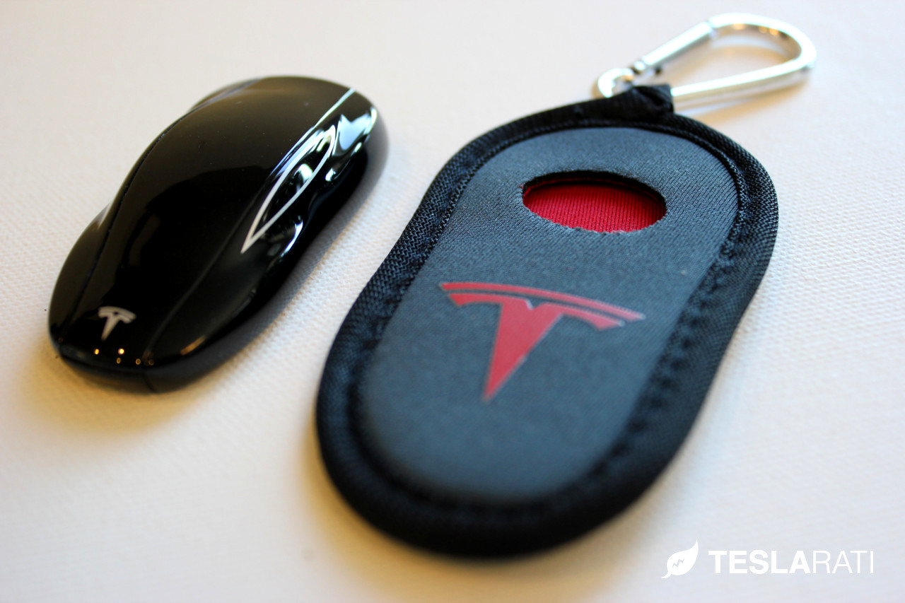 The Tesla Model S key fob looks like a Model S