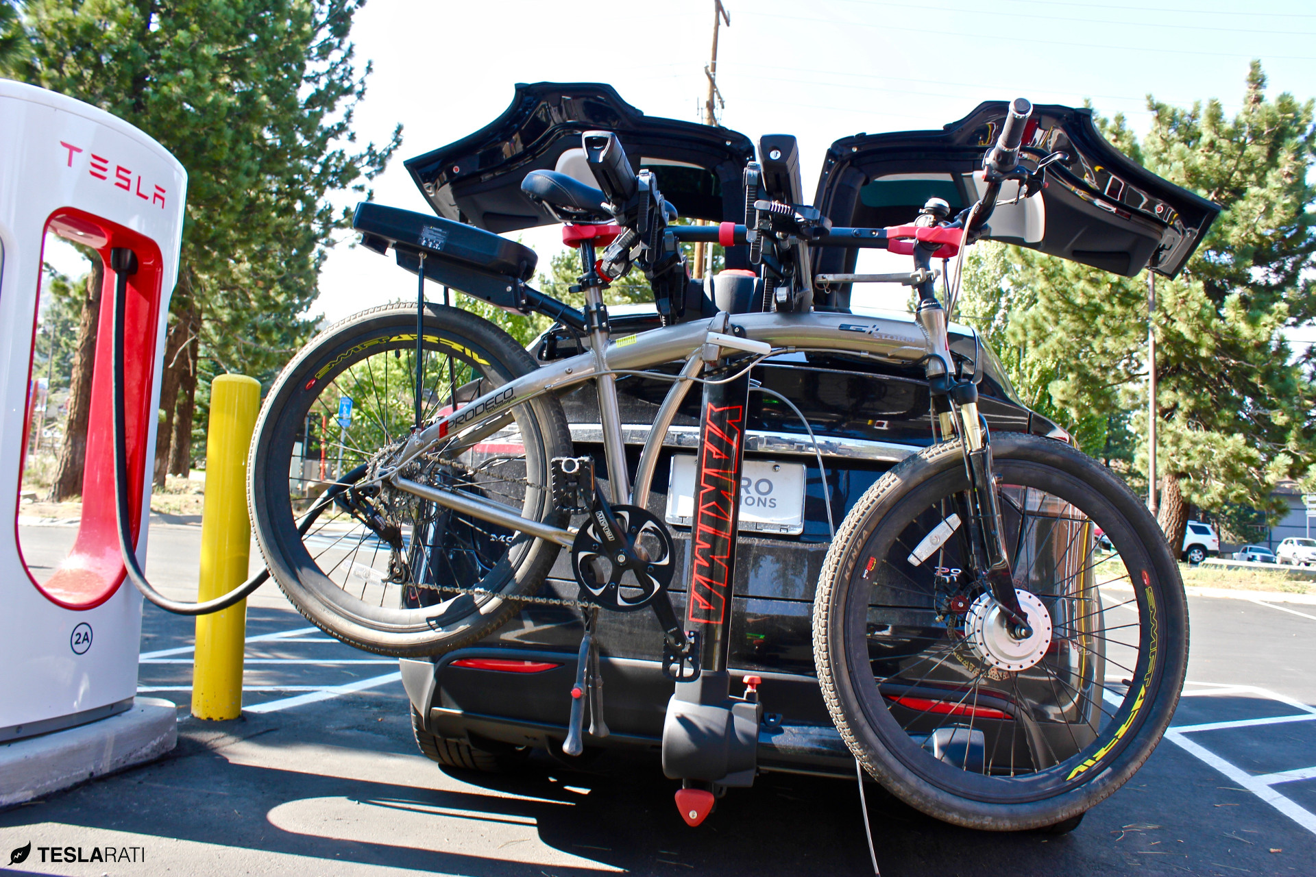 tesla model 3 bicycle rack
