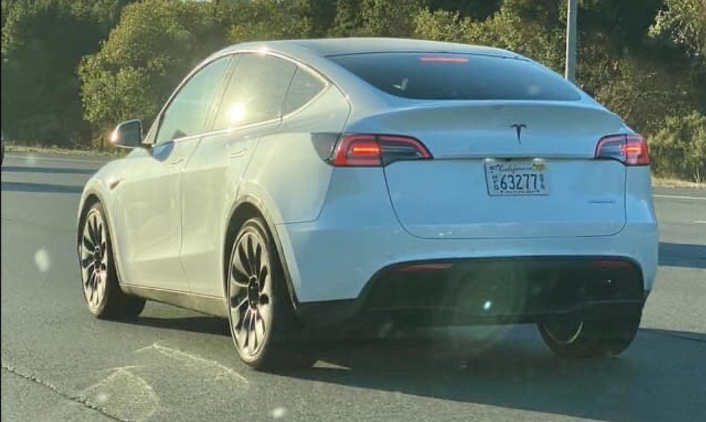 Tesla Model Y Spotted With Wind Turbine Wheels From Model Unveiling