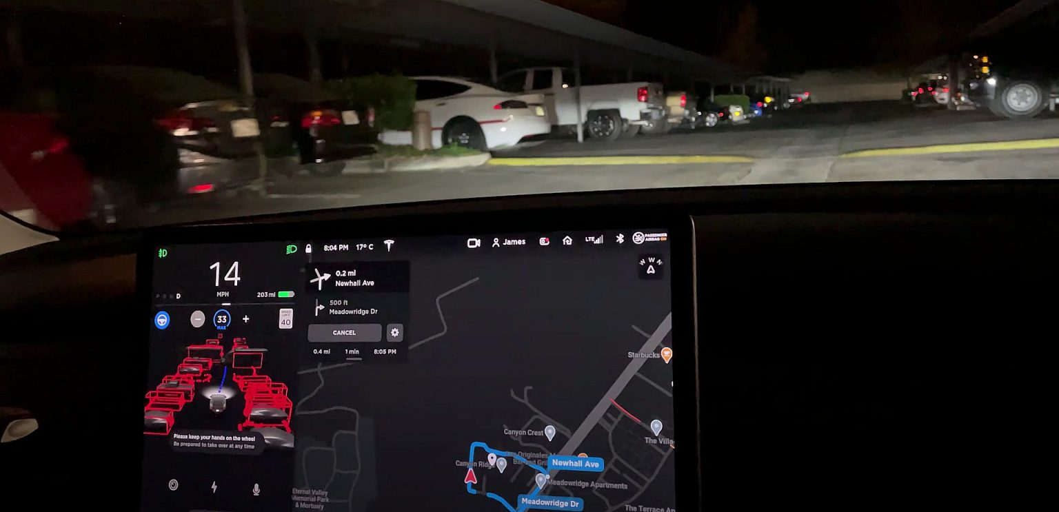 Tesla Fsd Beta Breezes Through Parking Lot Torture Test