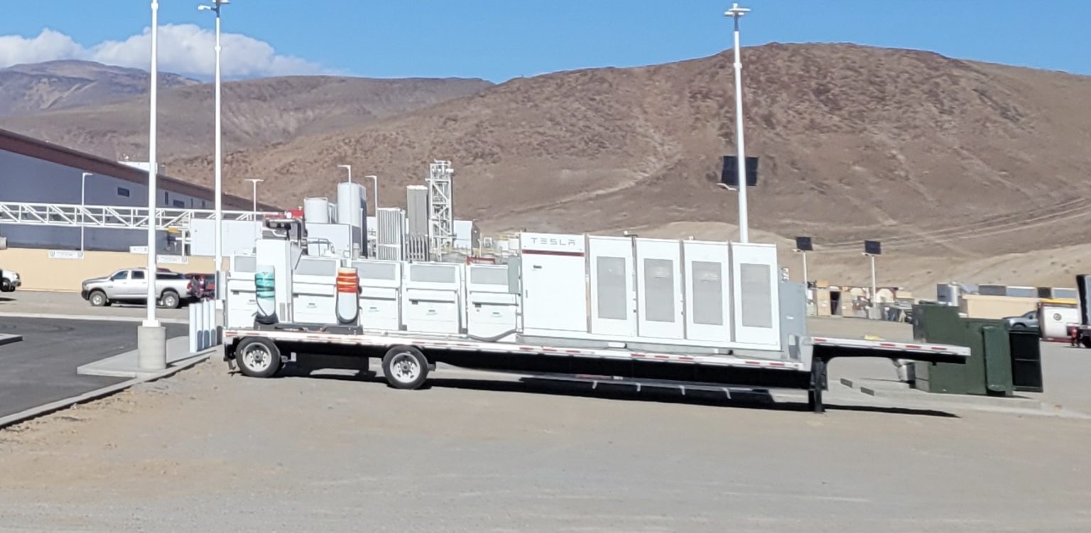 Tesla Giga Nevada Images Hint At Potential Mobile Megacharger Solution