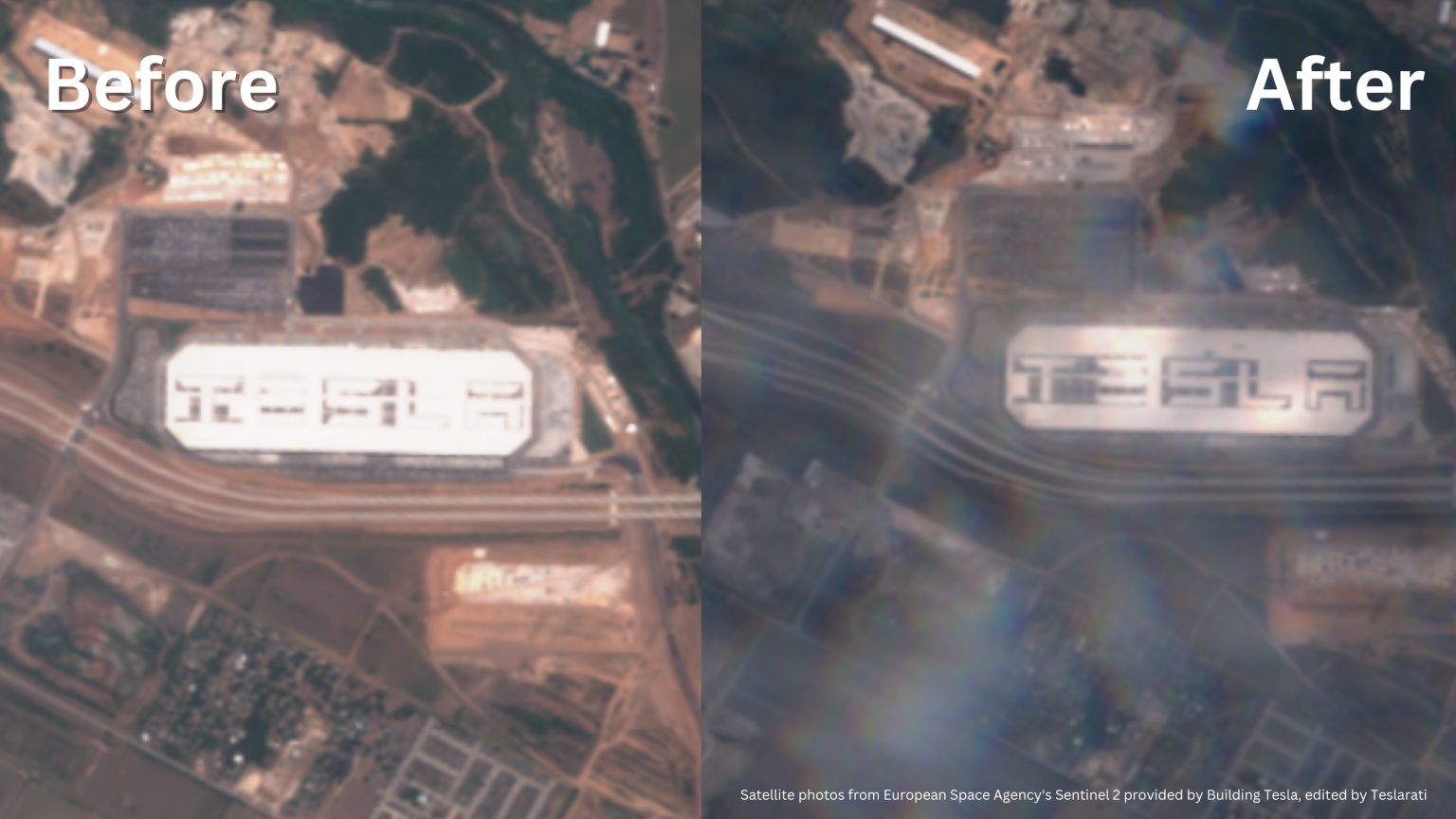 Tesla S Giga Texas Solar Roof Is Visible From Space