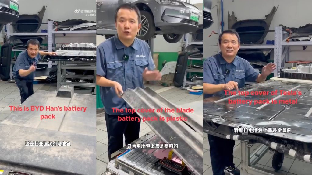 Tesla Model Battery Pack Stacks Up Against Byd Blade Battery In