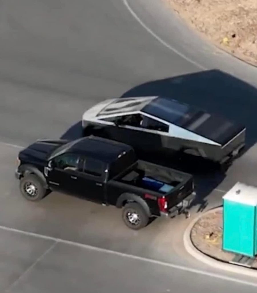 Tesla Cybertruck Seen Next To Ford F 250 Giving Size Comparison